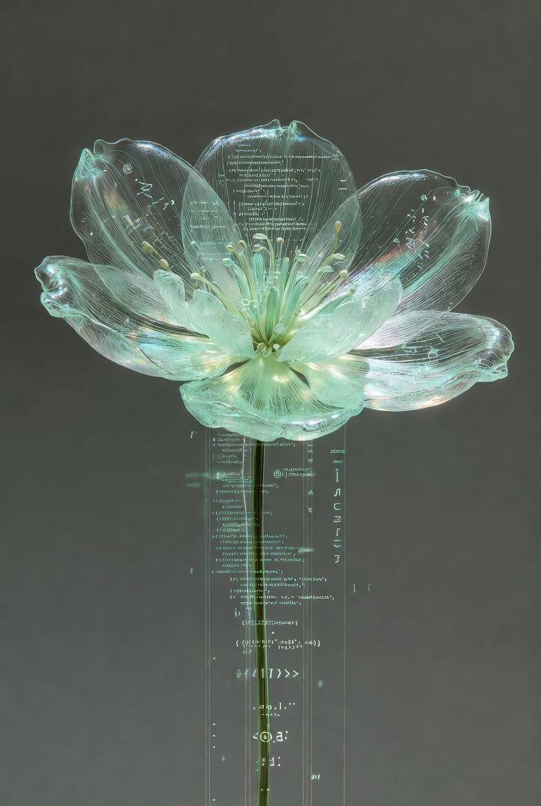Translucent code flower